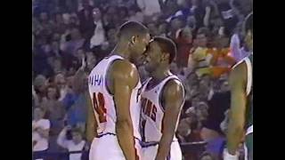 Rick Mahorn Barking with Zeke as the Silverdome Goes Nuts