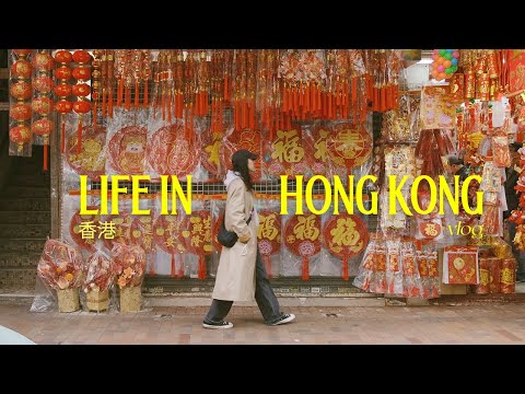 hong kong vlog | shopping for lunar new year and local cafes