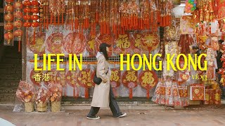 hong kong vlog | shopping for lunar new year and local cafes
