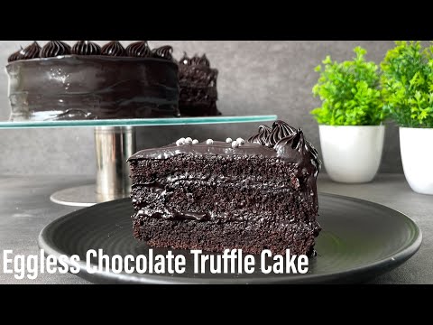 Eggless CHOCOLATE TRUFFLE CAKE | Truffle Cake | Dark Chocolate Truffle Cake | Best Bites