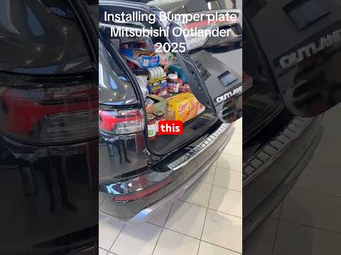 2025 Mitsubishi Outlander- rear bumper protector plate installation! #shorts