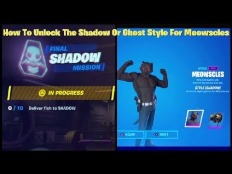 Deliver Fish To Shadow / Ghost - How To Unlock The Shadow Or Ghost Style For Meowscles