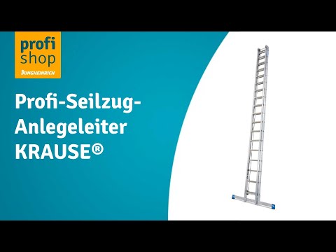 Profi-Seilzug-Anlegeleiter KRAUSE®, 2-teilig, Standhöhe 11,70 m (weitere Standhöhen verfügbar)