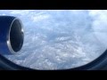 . Полет в самолете ТУ-214 над горами (11 километров над землей) 