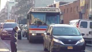 preview picture of video 'Private Transportations: OBI Orion V B110 Bus #531 at Bedford Ave-Wallabout St'