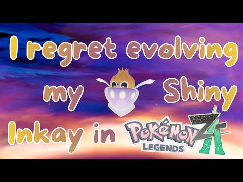 I regret evolving my shiny Inkay to a shiny Malamar in Pokemon Legends ZA
