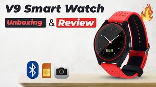V9 Smart Watch Unboxing &amp  Review