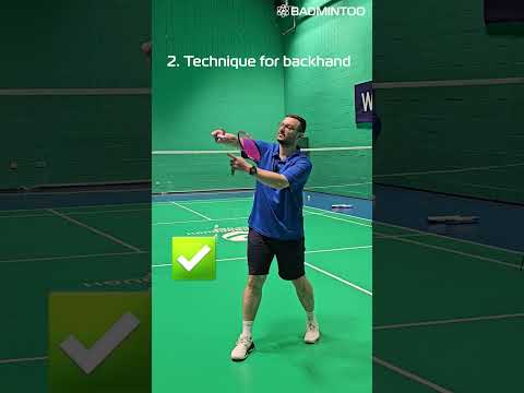 Learn to play the backhand ✅️ #badminton #backhand #technique