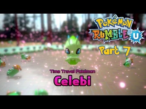 Pokemon Rumble U (English) - Part 7: Blue Sky Park - Flower Garden (Clefable, Duskull & Celebi)