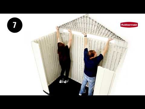 Rubbermaid 7' x 3.5' Shed Installation
