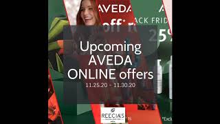 Reecia's Salon - Upcoming ONLINE Aveda Offers and Savings - 11.25.20 -