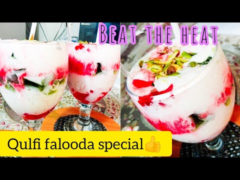 kulfi falooda recipe || how to make falooda kulfi || nazra cuisine🌺