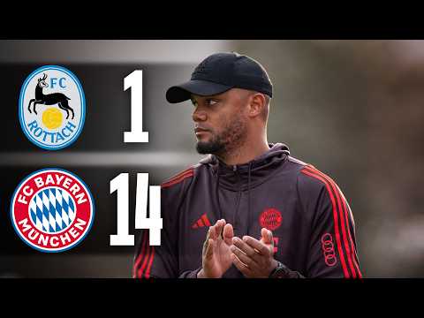 14 FC Bayern-Tore bei Kompany-Debüt | FC Rottach-Egern – FC Bayern | Highlights 2024