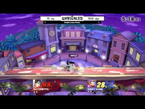 Unrivaled 2 WiiU - 7S saj (Bayonetta) vs MVG dyr (Diddy Kong) - Losers Finals