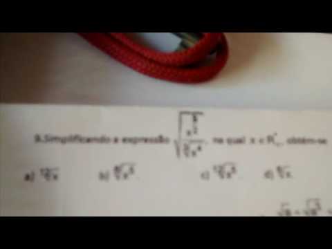 Simplificando a expressão na qual x obtém-se