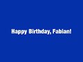 A Birthday Massage To Fabian S Media Corner 2001