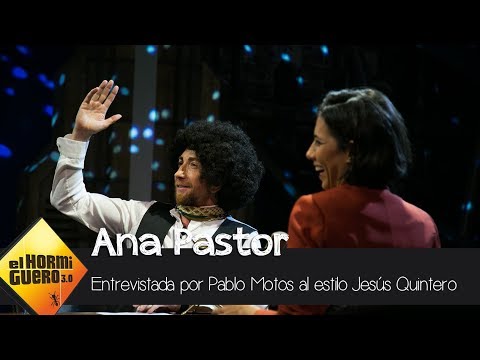 La divertida entrevista de Pablo Motos en la piel de Jesús Quintero a Ana Pastor - El Hormiguero 3.0