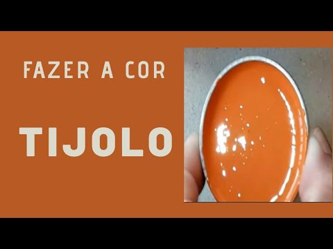 Como fazer a cor tijolo - Mistura de cores