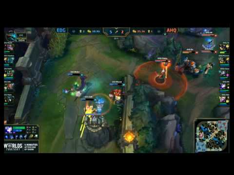 EDG vs AHQ 最熟悉的敵人總是特別難打 2016 英雄聯盟S6 世界大賽 精華片段
