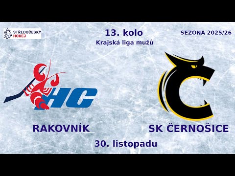 HC Rakovník vs. SC Tygři Černošice  4:3  -  30.11.2025 – 13.kolo KLM - Zkrácený záznam