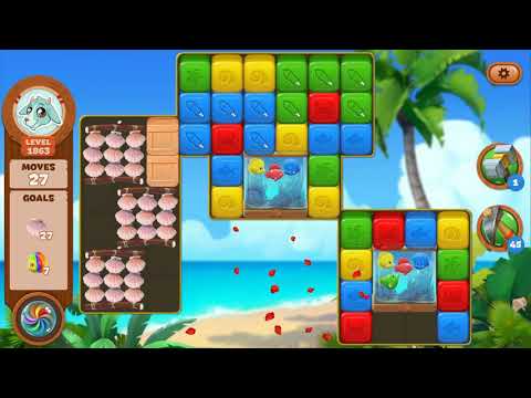 Lost Island Blast Adventure Level 1863 NO BOOSTERS - A S GAMING ✔️