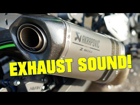 2020 Kawasaki Z900 Akrapovic exhaust sound