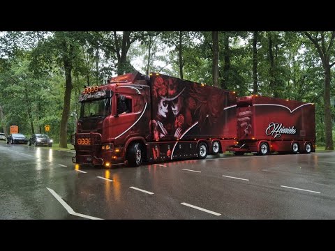 Truckshow superdik 2025 🔥 Beautiful showtrucks with V8 open pipe sounds. The Netherlands