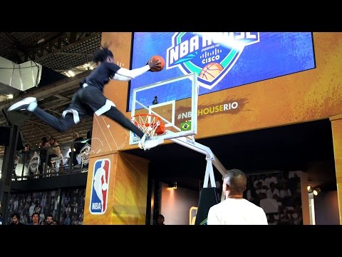 Basketball & Futbol Collide at NBA House Rio