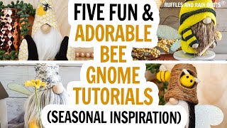 DIY Bee Gnomes / Spring Gnome / Bee Gnomes with Wings / How to Make a Bee Gnome DIY