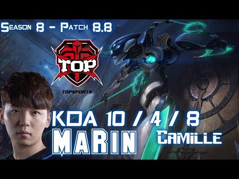 TOP MaRin CAMILLE vs SION Top - Patch 8.8 KR Ranked