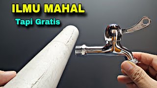Download lagu It turns out it's easy..!! Emergency way to install a water faucet in the middle of a larger PVC ... mp3
