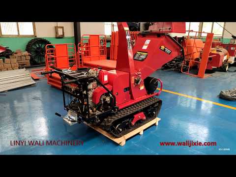 mini crawler type garden wood shredder