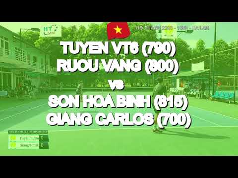 Tuyen Vt6 790  - Ruou Vang 770  vs Son Hoa Binh 815  - Giang Carlos 700  * 281 Vntennis - Ho Thanh 2