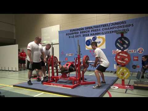 European Equipped Bench Press - Men Juniors  -93kg .. 120+kg