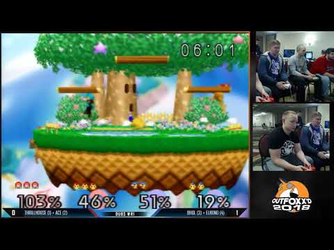 OUTFOXX'D 2018 - ThrillHouse + Ace vs Elrond + Bhol - Winners R1 - Smash 64