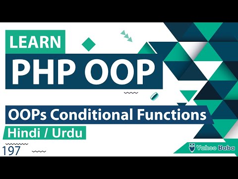 PHP OOP Conditional Functions Tutorial in Hindi Urdu
