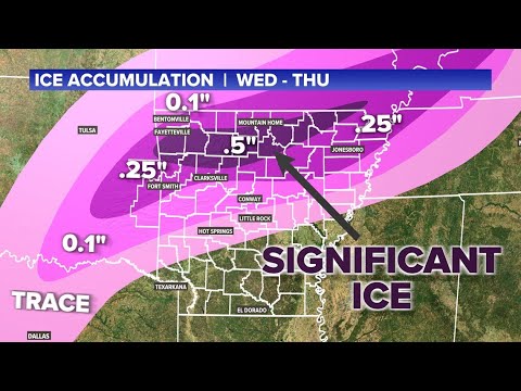 Significant snow and ice to hit Arkansas this week
