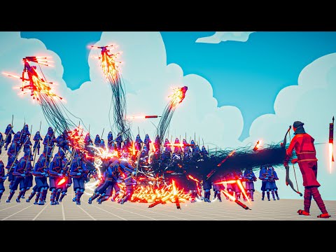 FIREWORK ARCHER GOD vs 100x UNIT - Totally Accurate Battle Simulator TABS