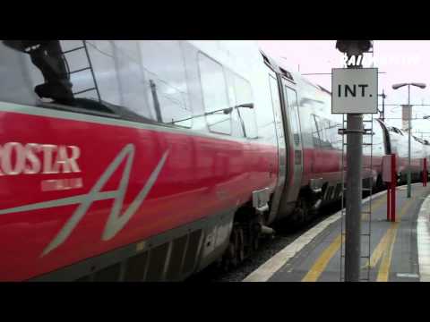 High Speed Eurostar ETR 600 Frecciargento Departing Rome (HD)