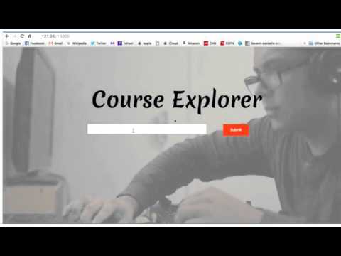 Cs 410 Project Course Explorer