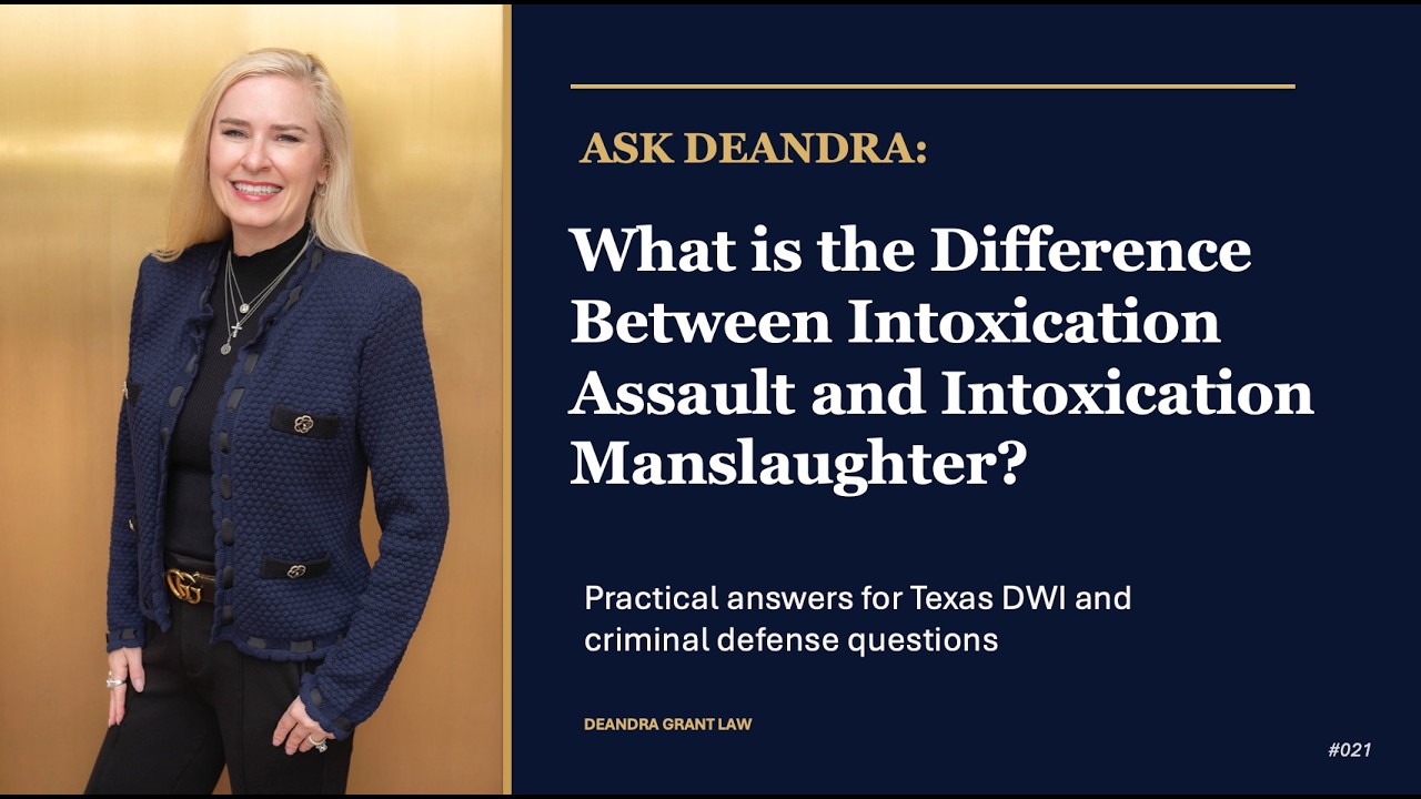 What is the Difference Between Intoxication Assault and Intoxication Manslaughter?