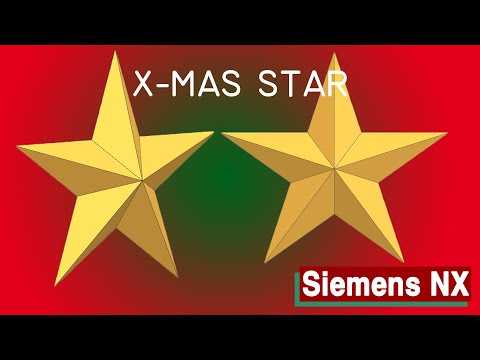 Model a X-mas star with Siemens NX