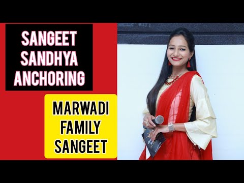 Sangeet Sandhya Anchoring