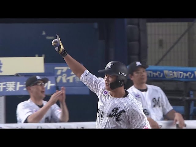 【1回裏】3戦連発!! マリーンズ・山口航輝 レフトスタンドへ先制の2ランホームラン!! 2025年8月21日 千葉ロッテマリーンズ 対 東北楽天ゴールデンイーグルス