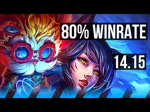 HEIMERDINGER vs AHRI (MID) | 80% winrate | BR Diamond | 14.15