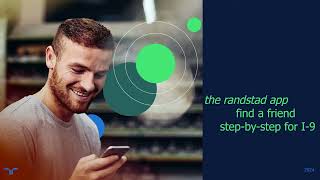 randstad app - how to complete the I-9 find a friend process - English