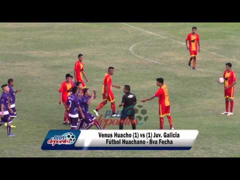 VENUS HUACHO (1) vs (1) JUV. GALICIA - FÚTBOL HUACHANO - 8VA FECHA 2016.