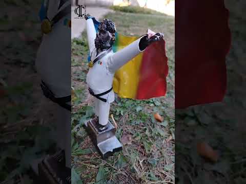 Metal art sculpture of Vladut Simionescu judokan champion