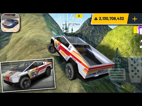 Extreme Car Driving Simulator - TESLA CYBERTRUCK - NEW UPDATE OPEN WORLD - android gameplay #38