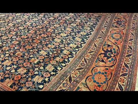 Mod 19th Century N.E. Persian Moud Carpet #17155 -*